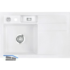 SYSTEMCERAM Einbausp�le Bela 78 Excenter, 780 x 510 mm Tropfteil rechts Gr�nland