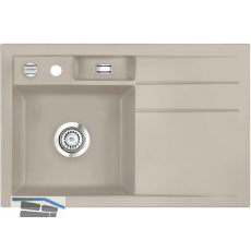 SYSTEMCERAM Einbausp�le Bela 78 Excenter, 780 x 510 mm Tropfteil rechts, Fango