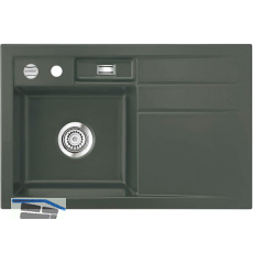 SYSTEMCERAM Einbausp�le Bela 78 Excenter, 780 x 510 mm Tropfteil rechts, Lava