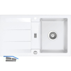 SYSTEMCERAM Einbausp�le Genea 87, 870 x 510 mm �1,5% reversibel, Gr�nland