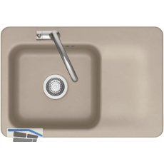 SYSTEMCERAM Einbausp�le Juna 75, 750 x 510 mm Tt. rechts, Fango