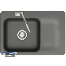 SYSTEMCERAM Einbausp�le Juna 75, 750 x 510 mm Tt. rechts, Lava