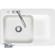 SYSTEMCERAM Einbausp�le Juna 75 Excenter, 750 x 510 mm Tt. rechts, Gr�nland