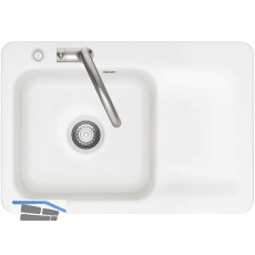 SYSTEMCERAM Einbausp�le Juna 75 Excenter, 750 x 510 mm Tt. rechts, Polar