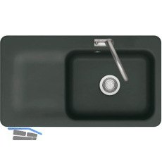 SYSTEMCERAM Einbausp�le Juna 90, 900 x 510 mm Tt. links, Eibe