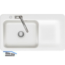 SYSTEMCERAM Einbausp�le Juna 90 Excenter, 900 x 510 mm Tt. rechts, Gr�nland