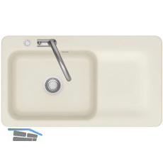 SYSTEMCERAM Einbausp�le Juna 90 Excenter, 900 x 510 mm Tt. rechts, Jasmin