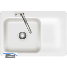 SYSTEMCERAM fl�chenb�ndige Sp�le Juna 75 F, 726 x 486 mm Tt. rechts, Gr�nland