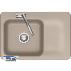 SYSTEMCERAM fl�chenb�ndige Sp�le Juna 75 F, 726 x 486 mm Tt. rechts, Fango