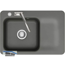 SYSTEMCERAM fl�chenb�ndige Sp�le Juna 75 F Excenter Tt. rechts, Lava