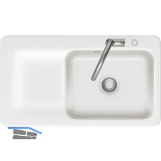 SYSTEMCERAM fl�chenb�ndige Sp�le Juna 90 F Excenter Tt. links, Gr�nland