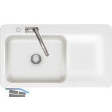 SYSTEMCERAM fl�chenb�ndige Sp�le Juna 90 F Excenter Tt. rechts, Gr�nland