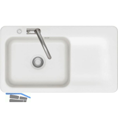 SYSTEMCERAM fl�chenb�ndige Sp�le Juna 90 F Excenter Tt. rechts, Polar