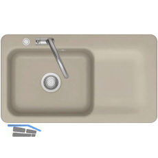 SYSTEMCERAM fl�chenb�ndige Sp�le Juna 90 F Excenter Tt. rechts, Fango