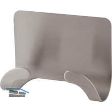 Doppelhaken selbstklebend Edelstahl