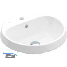 VILLEROY & BOCH Aufsatzwaschtisch Architectura rund, Wei� Alpin