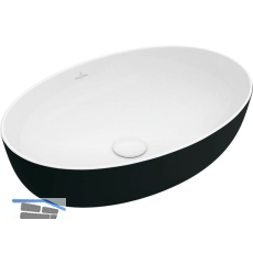 VILLEROY & BOCH Aufsatzwaschtisch Artis 419861BCT8 610 mm, Coral Black