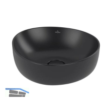 VILLEROY & BOCH Aufsatzwaschtisch Antao 4A7240R7 400 mm, Pure Black