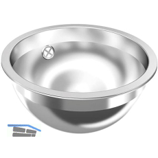 KWC 2D-Waschtisch Rondo RNDH 300, Edelstahl hochglanzpoliert