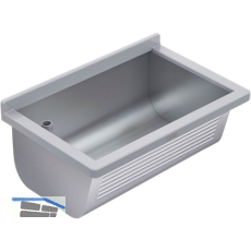 KWC Wand-Ausgussbecken BS311N Ablauf links, Edelstahl