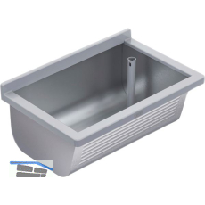 KWC Wand-Ausgussbecken BS312N Ablauf rechts, Edelstahl