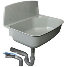 HAAS Wand-Ausgussbecken Greta Polypropylen Grau