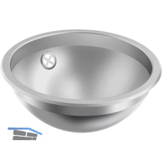 KWC 2D-Waschtisch Rondo RNDX 260, Edelstahl Seidenmatt, �260