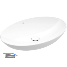 VILLEROY & BOCH Aufsatzwaschtisch L&F 4A4800R1 620 mm, Wei� Alpin