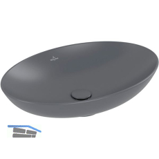 VILLEROY & BOCH Aufsatzwaschtisch L&F 4A4800I4 620 mm, Graphit