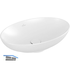 VILLEROY & BOCH Aufsatzwaschtisch L&F 4A4700RW 560 mm, Wei� matt