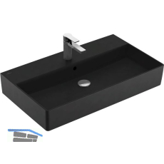 VILLEROY & BOCH Aufsatzwaschtisch Memento 2.0 4A228GR7 800 mm, Pure Black