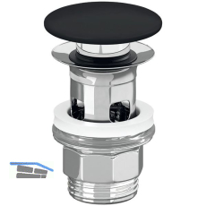 VILLEROY & BOCH 5/4" Schaftventil 681700R7, Pure Black