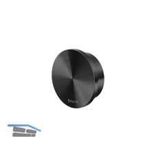 GEESA Handtuchhaken Opal gro�, Metallfinish Schwarz geb�rstet