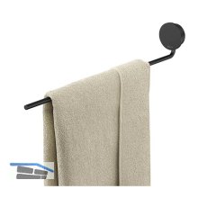 GEESA Handtuchhalter Opal Metallfinish Schwarz geb�rstet