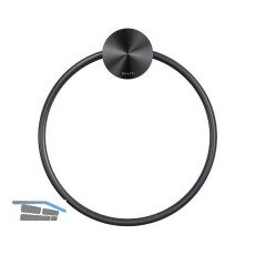 GEESA Handtuchring Opal Metallfinish Schwarz geb�rstet