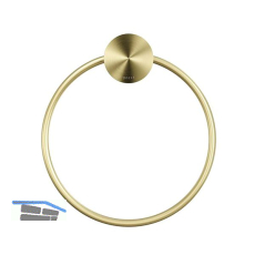 GEESA Handtuchring Opal Metallfinish Gold geb�rstet