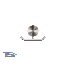 GEESA Handtuchhaken doppelt Opal Metallfinish Edelstahl geb�rstet