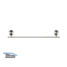GEESA Handtuchhalter 450 mm Opal Metallfinish Edelstahl geb�rstet