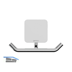 GEESA Handtuchhaken doppelt Topaz Chrom