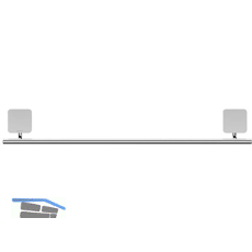 GEESA Handtuchhalter 450 mm Topaz Chrom