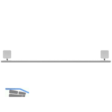 GEESA Handtuchhalter 600 mm Topaz Chrom