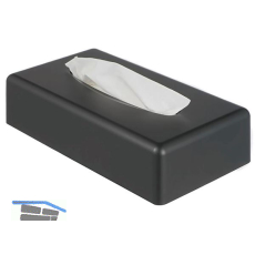 GEESA Papiertuch-Box freistehend/wandmontiert Hotel Schwarz