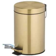 GEESA Treteimer Hotel 3 Liter Gold geb�rstet