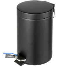 GEESA Treteimer Hotel 3 Liter Schwarz matt