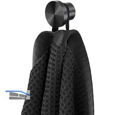 GEESA Handtuchhaken Opal klein, Metallfinish Schwarz geb�rstet