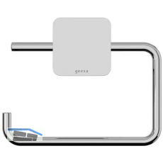 GEESA WC-Papierhalter Topaz ohne Abdeckung Chrom