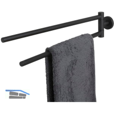 TIGER Handtuchhalter Boston 2-armig Schwarz