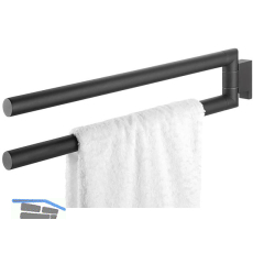 TIGER Handtuchhalter Bold 2-armig Schwarz