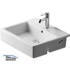 DURAVIT Halbeinbauwaschtisch Vero 55 Wei�