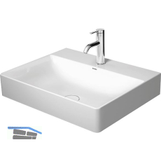 DURAVIT Aufsatzwaschtisch DuraSquare 60 mit Hahnlochbank, Wei�